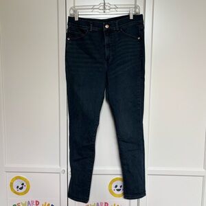 Express Skinny High Rise Hyper Stretch Medium Wash Jeans